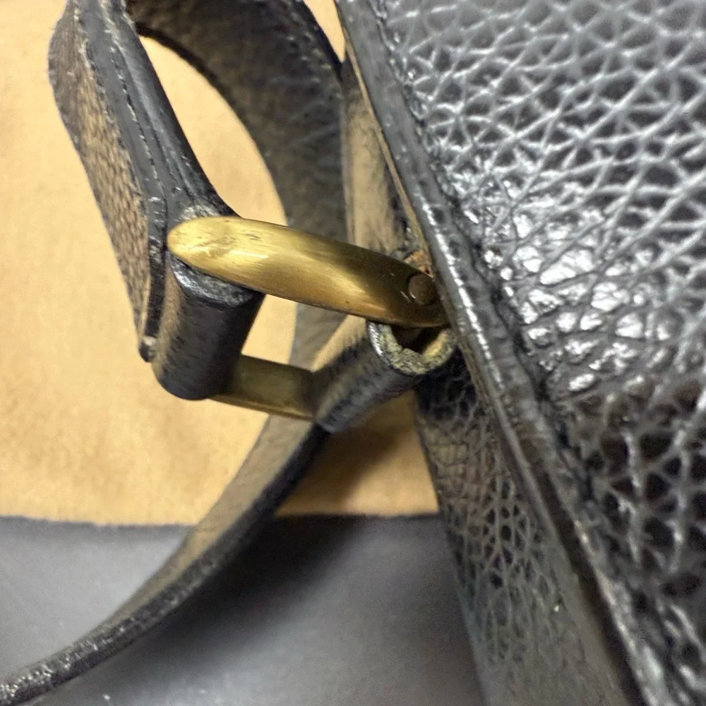 Coach Madison Carlyle Black Leather Crossbody Bag